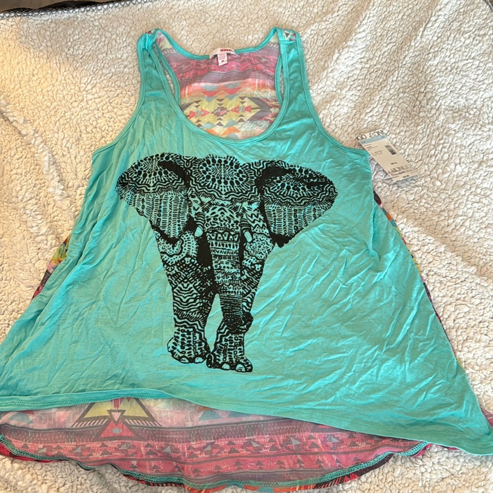 Brand new- Size M - flowy Tank-top - Elephant Teal